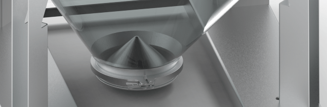 outlet valve: cone valve DN100 or DN250 stainless steel cone valve