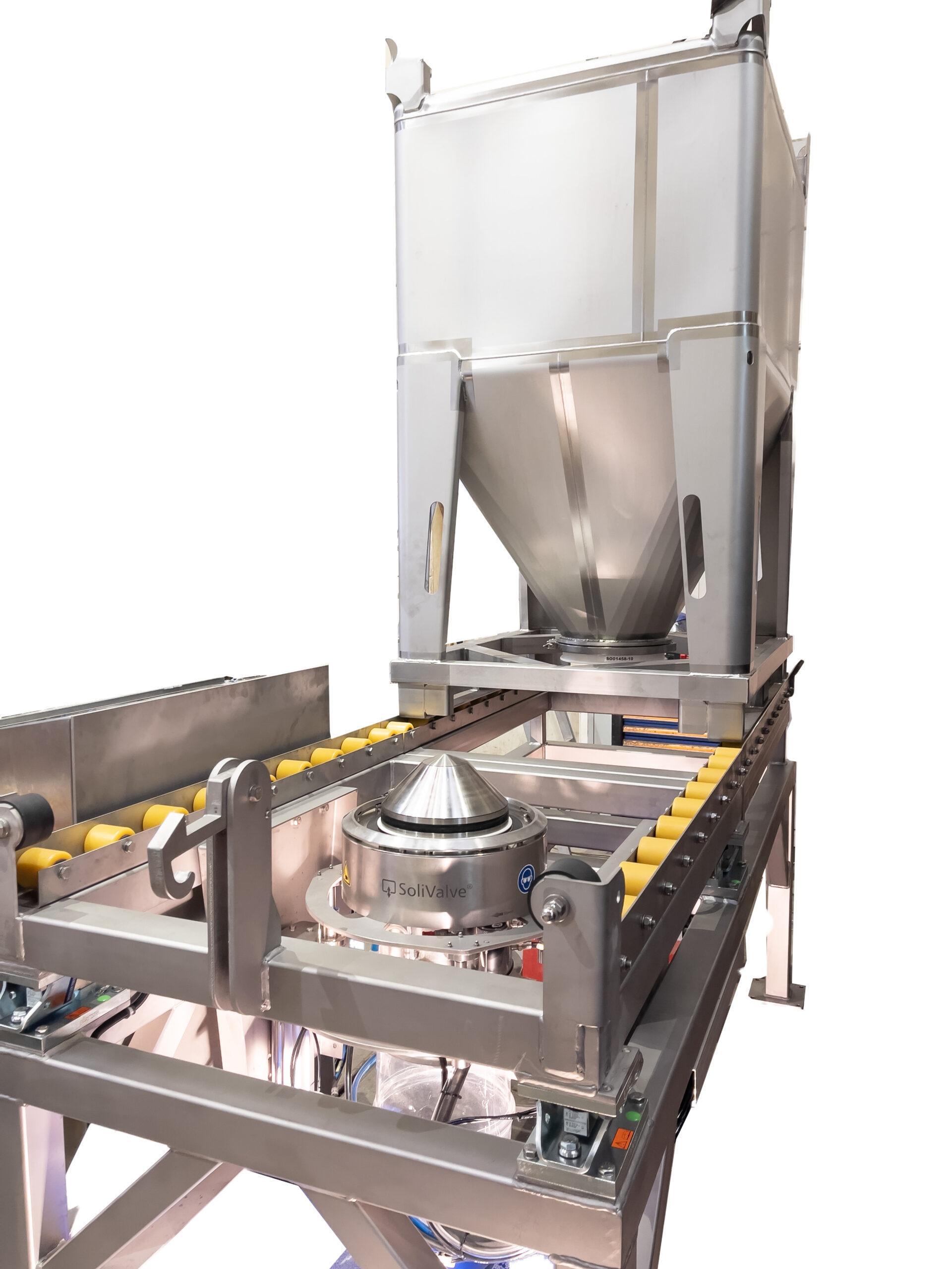 roller conveyer for loading IBC