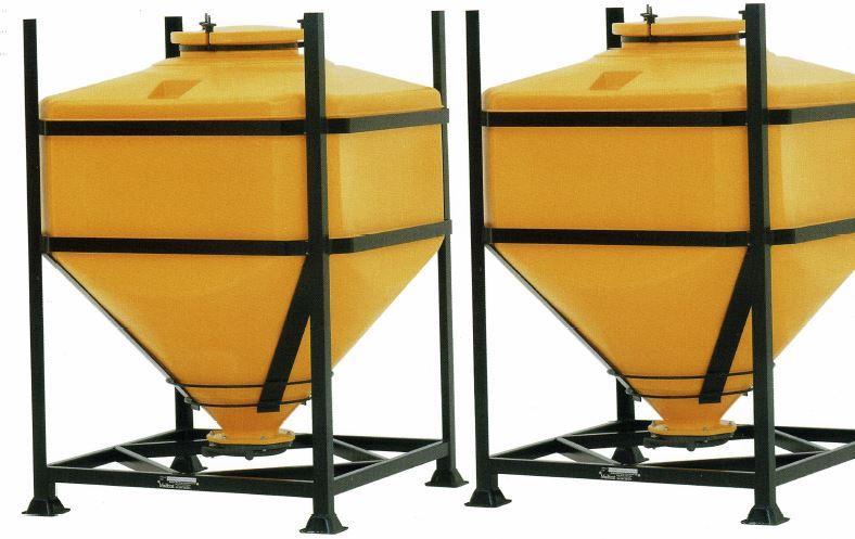 bulk container with butterfly valve plastic powder container with butterfly valve