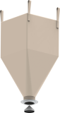 FIBC with cone valve