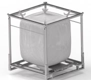 Big Bag frame IBC with gate valve